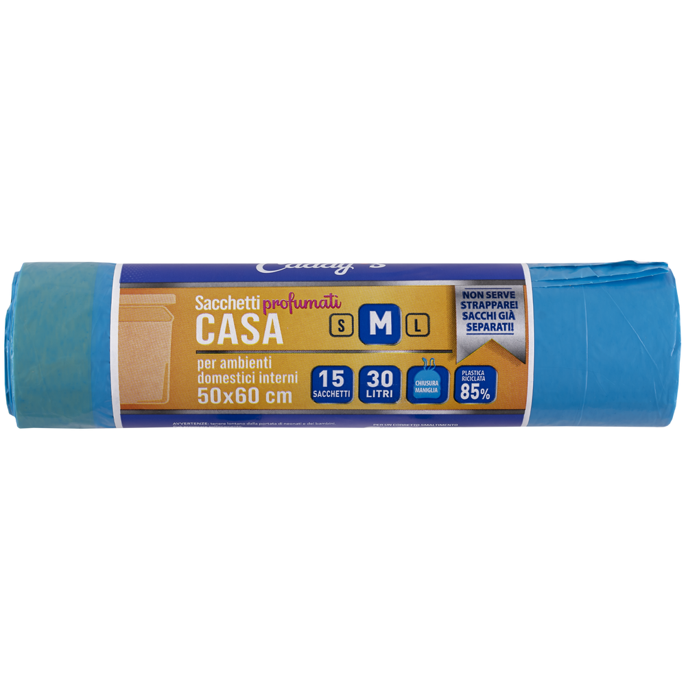 Caddy's Sacchetti Profumati M Azzurro 50x60 15 Pezzi, , large