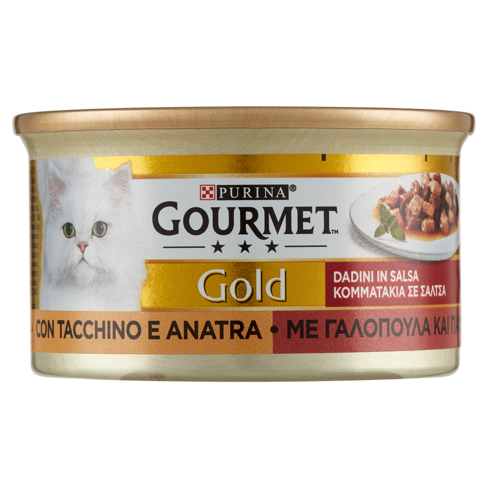 Gourmet Gold Dadini in Salsa con Tacchino e Anatra 85 g - -