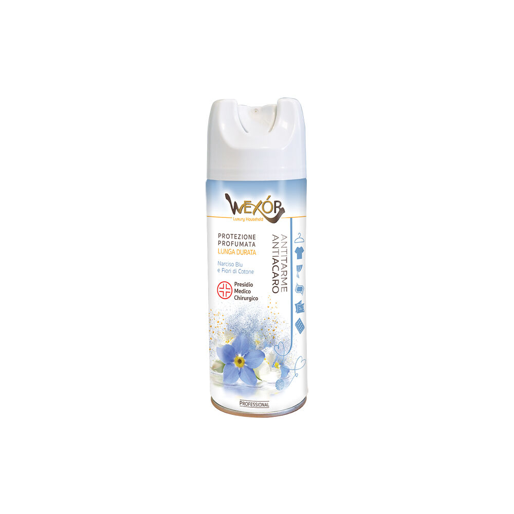 Wexor Antirarme e Antiacaro Narciso Blu e Fiori di Cotone 400 ml - -
