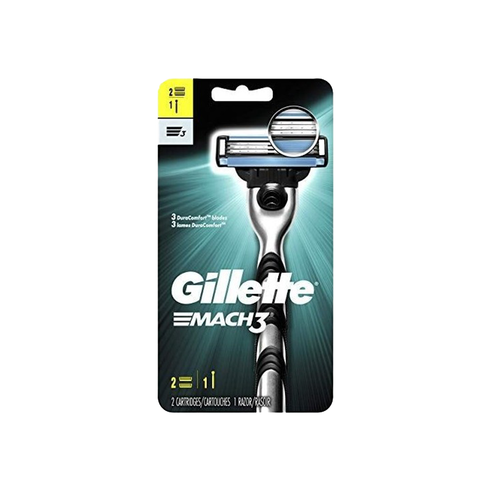 Gillette Mach3 Rasoio con 2 Ricariche - -