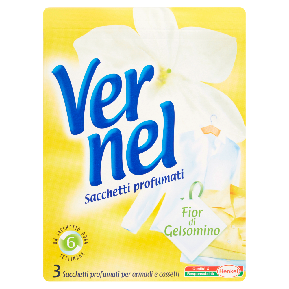 Vernel Blu Sacchetti Bucato Profumati Assortiti, , large