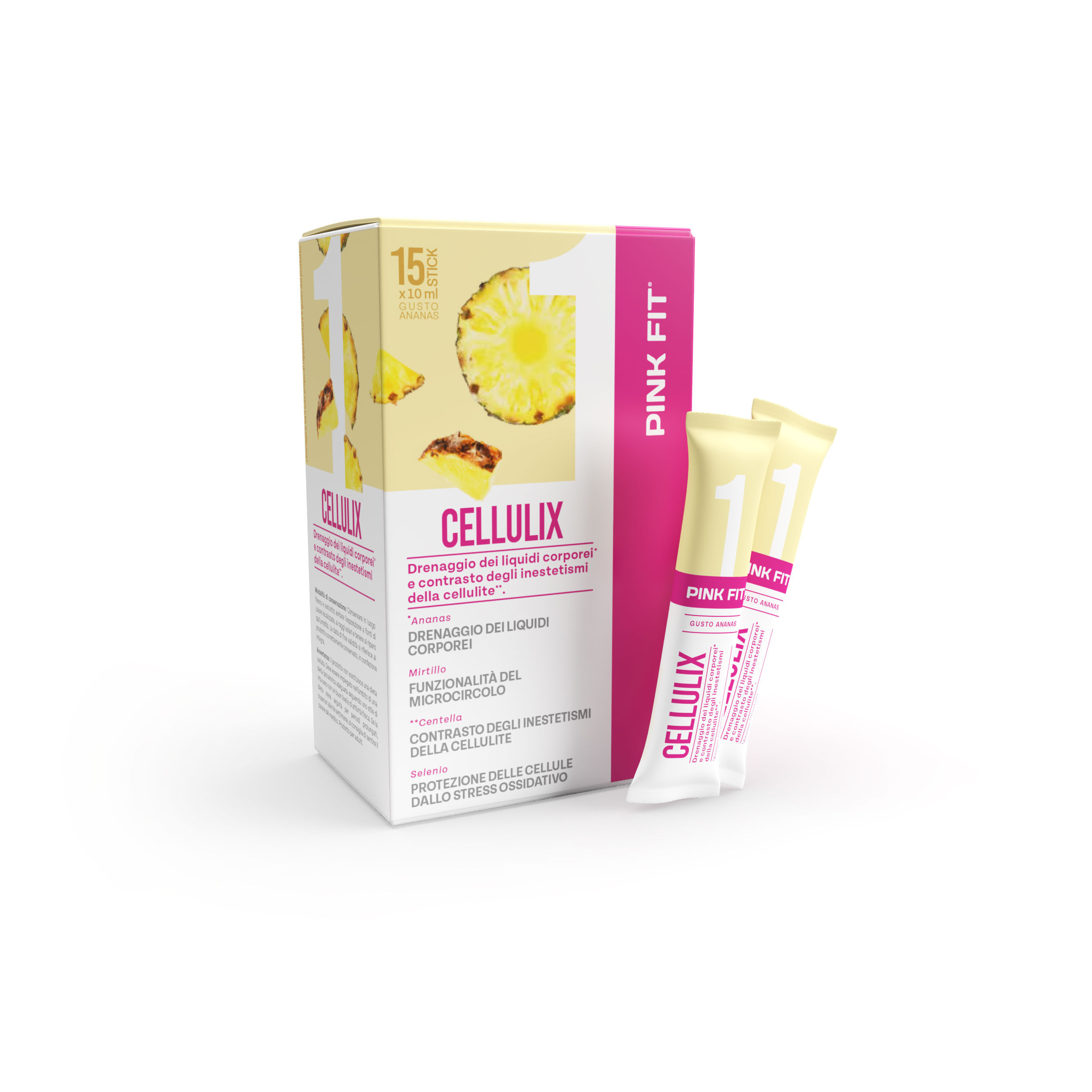 Pink Fit Cellulix 15 Stick x 10ml - -