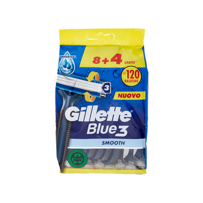 Gillette Blue3 Rasoio x8 con 4 Ricariche