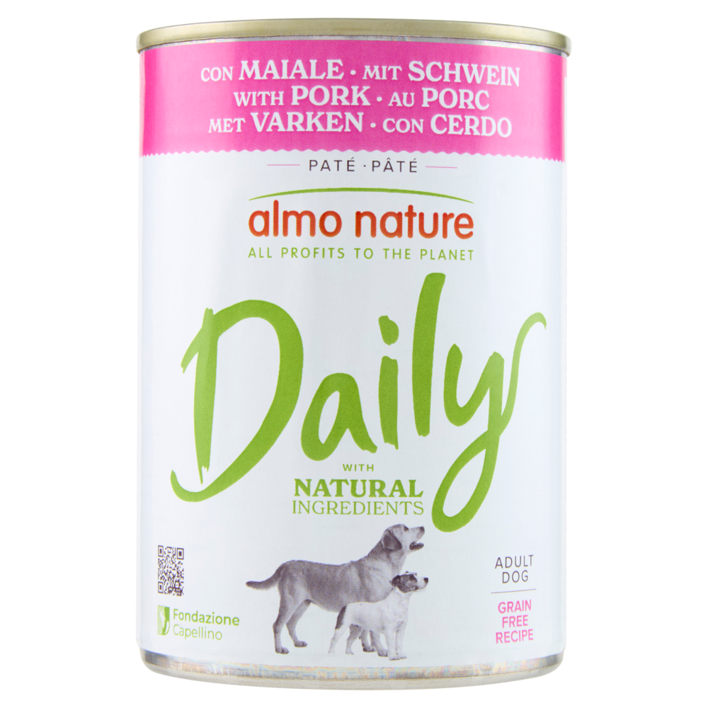 Almo Nature Daily Adult Dog con Maiale 400 g - -