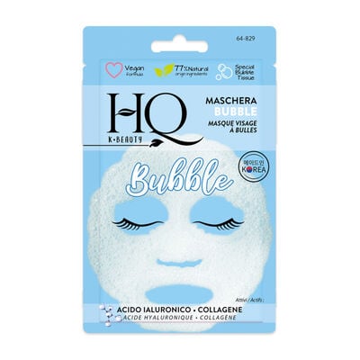 Hq Maschera Viso Bubble Acido Ialuronico E Collagene