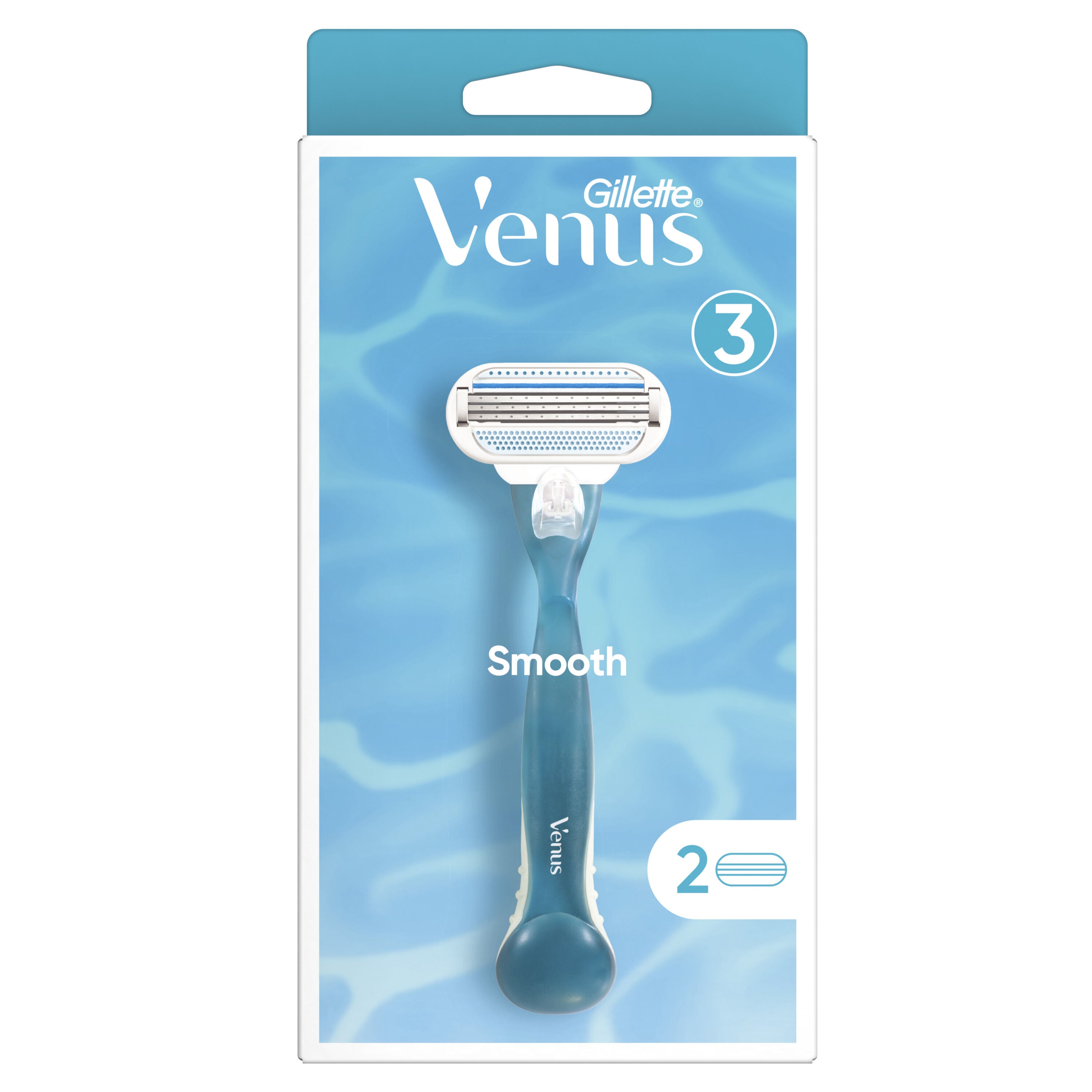 Venus Rasoio Donna Smooth A 3 Lame, 1 Manico + 2 Lamette Donna - Immagine 6
