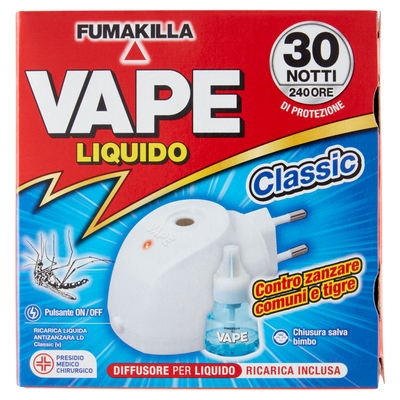 Vape Elettroemanatore Liquido Classic + Ricarica 15 ml