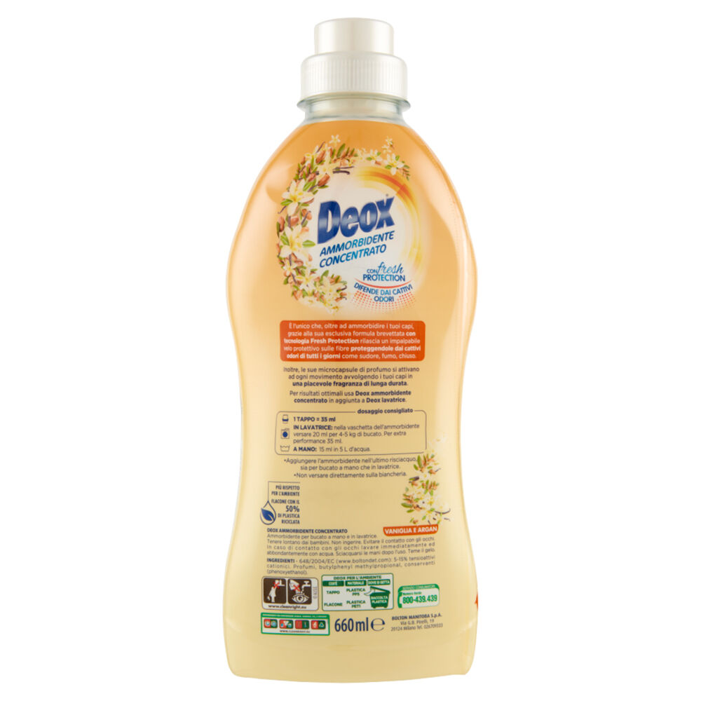 Deox Vaniglia & Argan Ammorbidente Concentrato 660 ml, , large