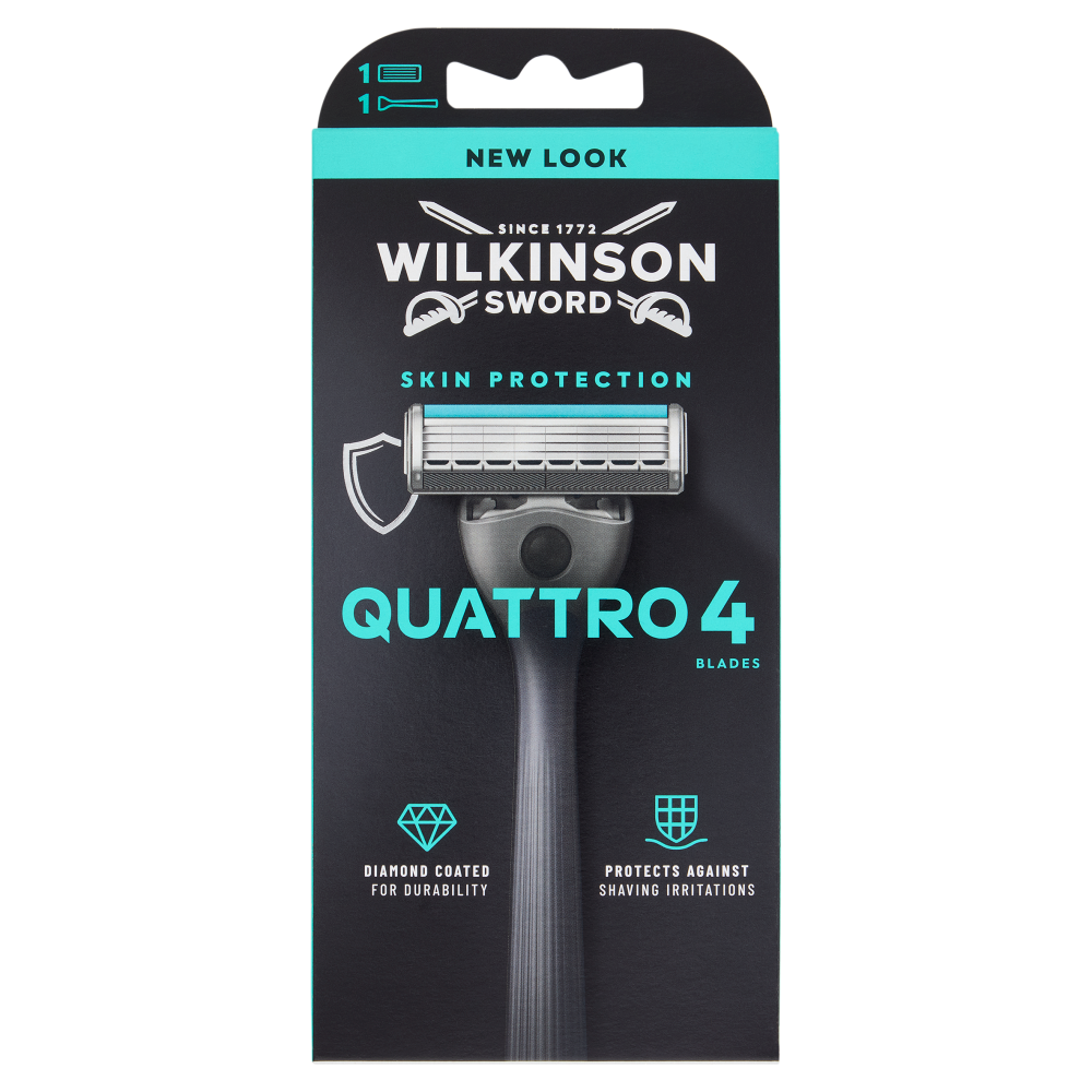 Wilkinson Sword Quattro Rasoio, , large