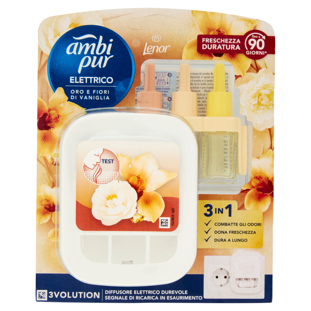 Ambi Pur 3Volution Base + Ricarica Lenor Oro 20 ml - -