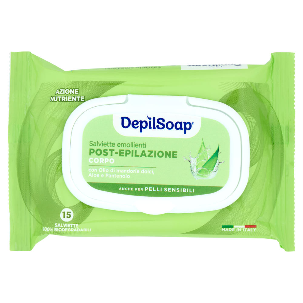 DepilSoap Salviette Emollienti Post-Depilazione Corpo 15 Pezzi, , large