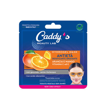Caddy's Maschera Hydrogel Occhi Antietà Arancia e Mango 1 Pezzo