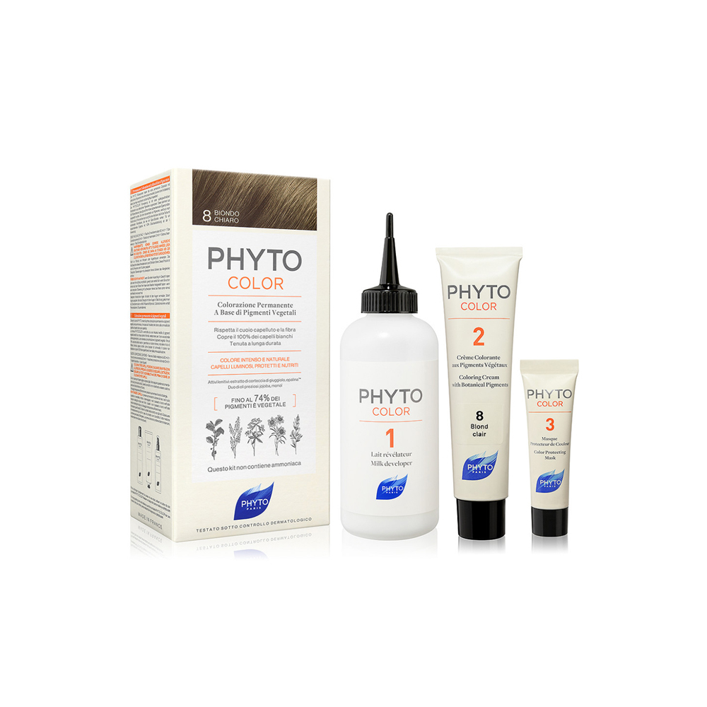 Phyto Phytocolor 8 Biondo Chiaro Colorazione Permanente Per Capelli, , large
