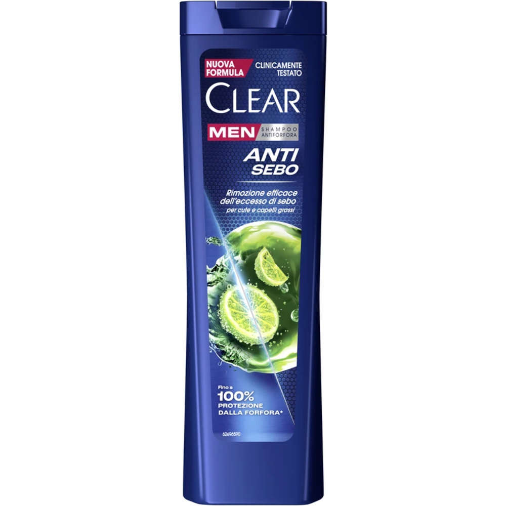 Clear Men Shampoo Antiforfora Anti Sebo 225 ml - -