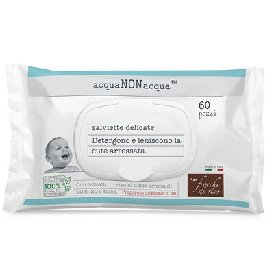 Fiocchi di Riso Acqua non Acqua 60 Salviette