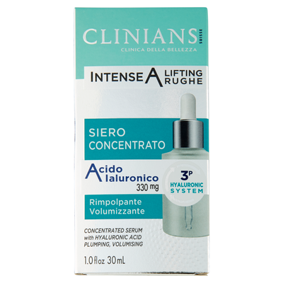 Clinians Intense A Lifting Rughe Siero Concentrato Acido Ialuronico 30 ml