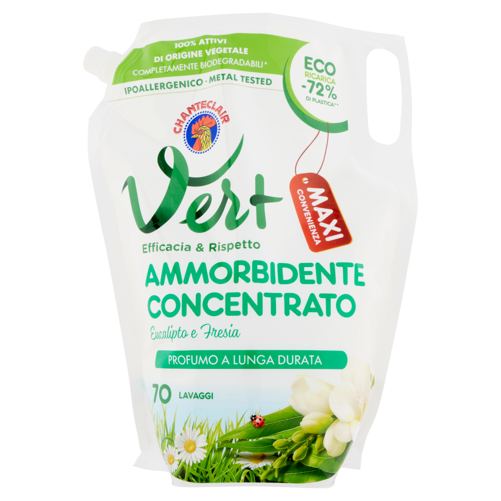 Chanteclair Vert Ammorbidente Concentrato Eucalipto e Fresia Ecoricarica 1400 ml - -