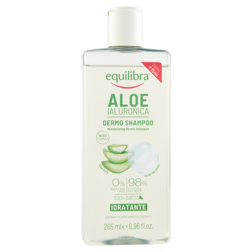 Equilibra Aloe Ialuronica Dermo Shampoo Idratante 265 ml, , large