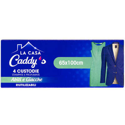Caddy's Custodia Abiti e Giacche 65x100cm 4 Pezzi