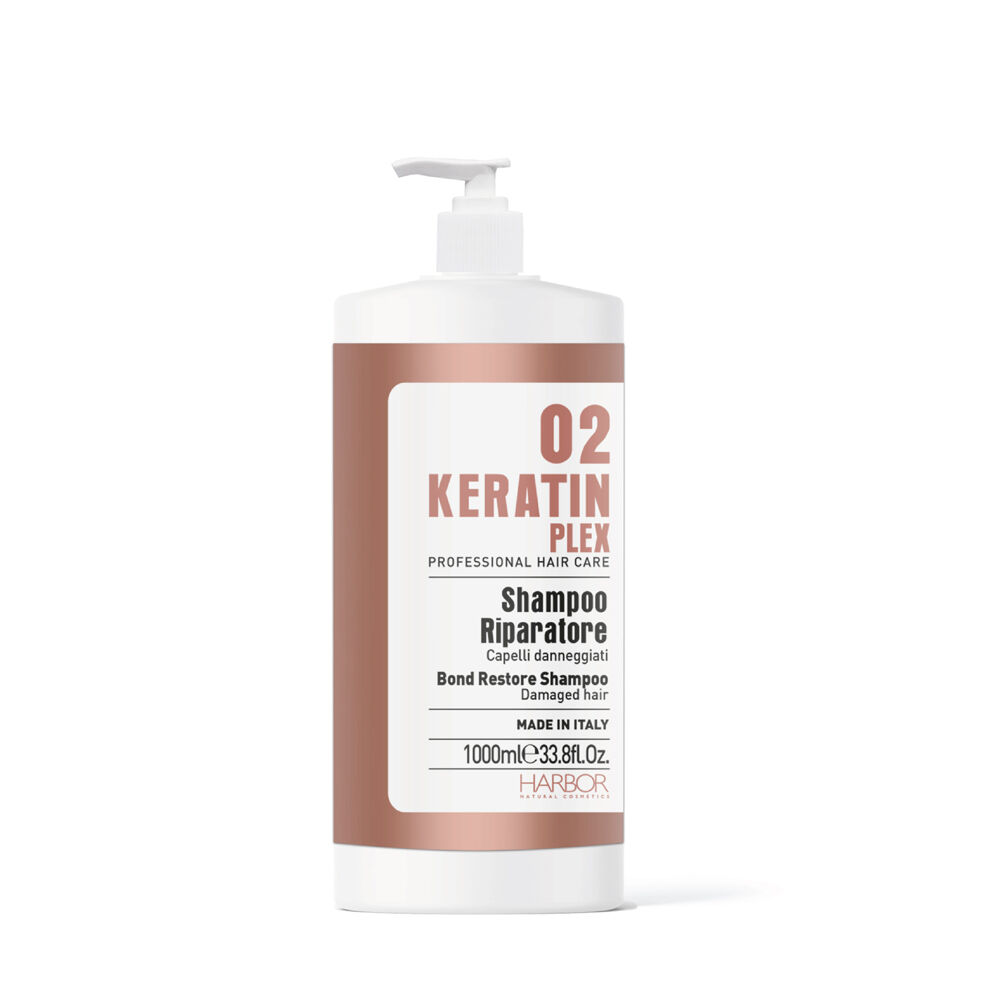 Harbor Keratin Plex Shampoo Riparatore 1000ml, , large