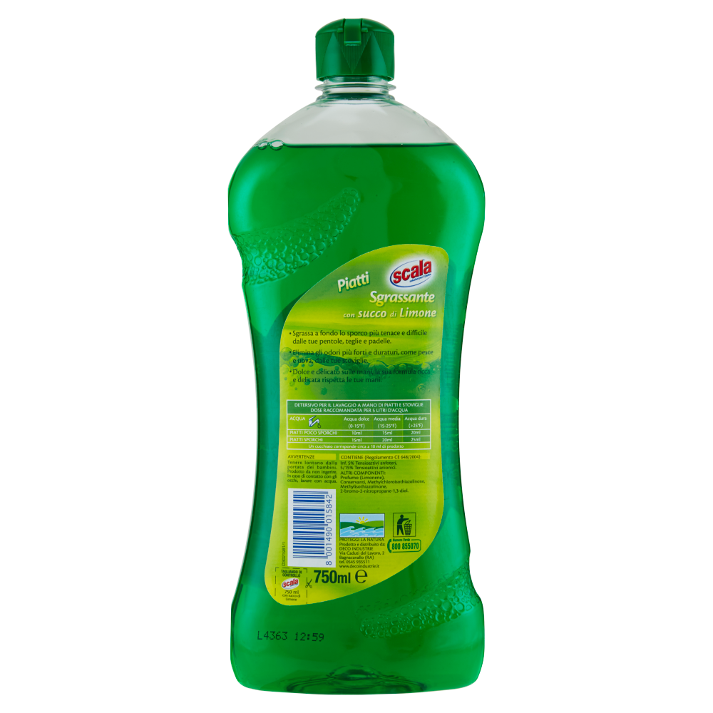 Scala Limone Detersivo Piatti 750 ml, , large