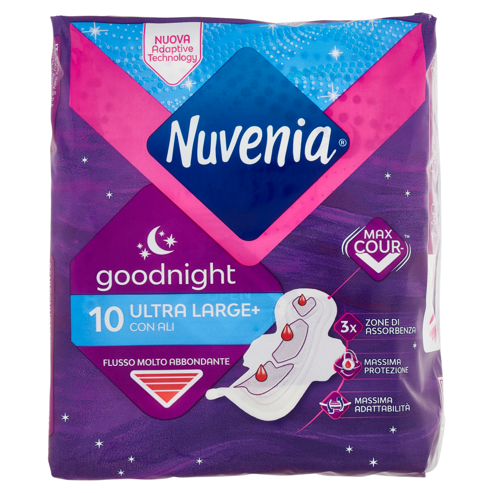Nuvenia Ultra Notte con Ali 10 Assorbenti, , large