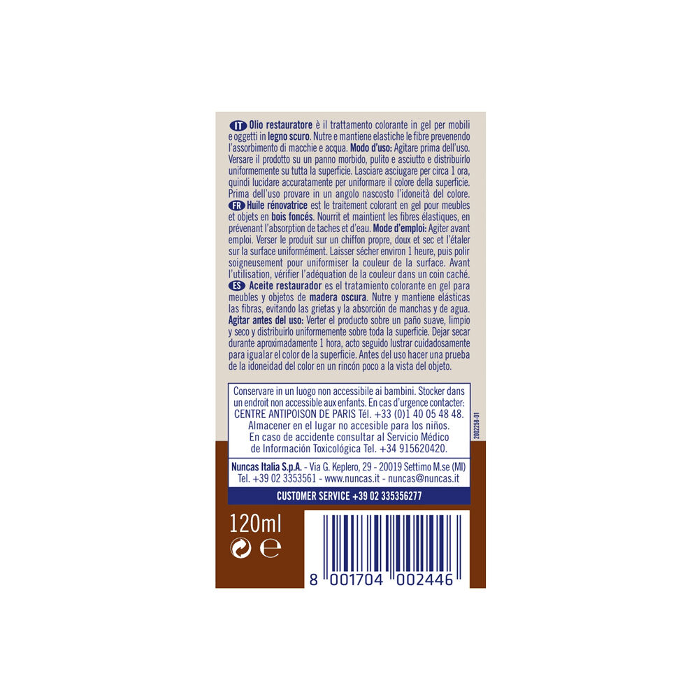 Livax Olio Restauratore Legni Scuri 120 ml, , large