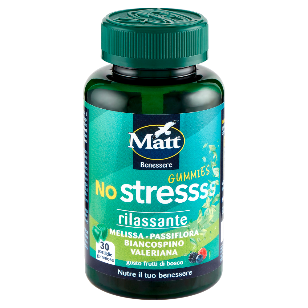 Matt Benessere No stressss Gummies 30 Pastiglie Gommose 90 g - -