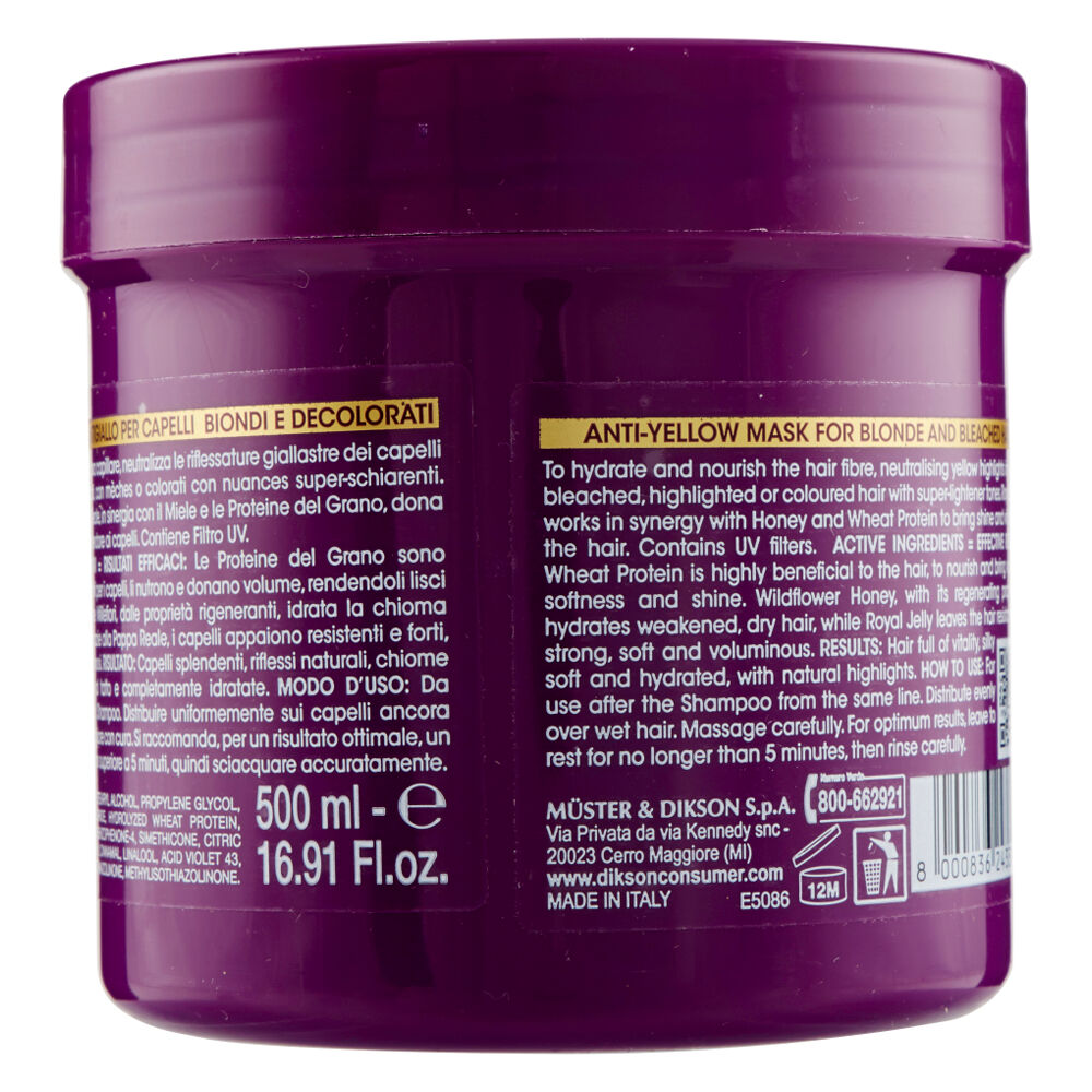 Dikson Maschera Antigiallo 500 ml, , large