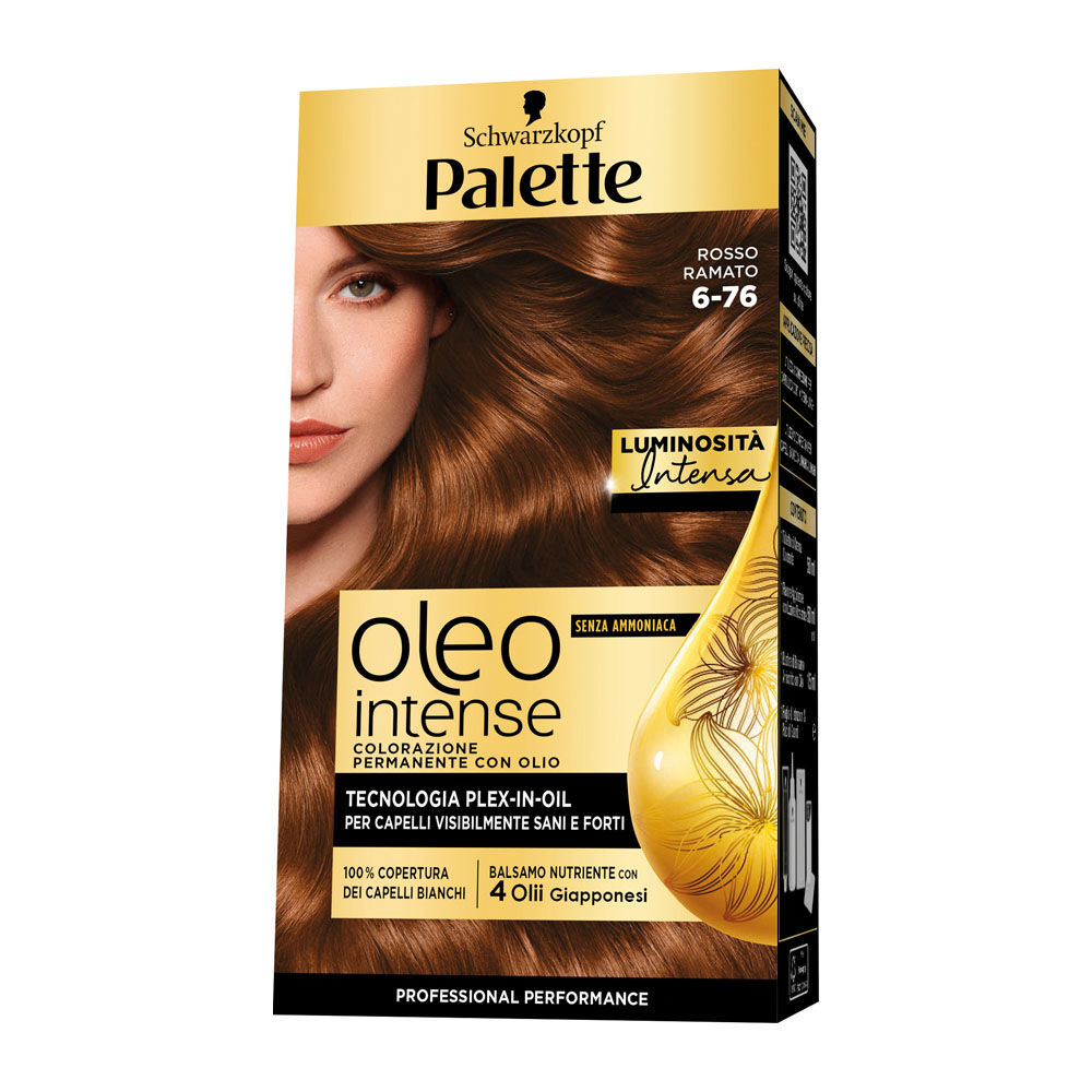 Palette Oleo Intense Colorazione Rosso Ramato N.6.76 - -