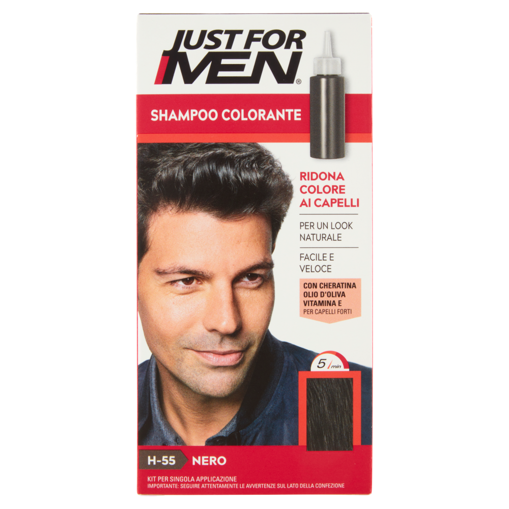 Just For Men Shampoo Colorante Nero H-55 - -