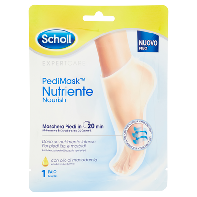 Scholl Pedimask Maschera Piedi Nutriente - Olio di Macadamia