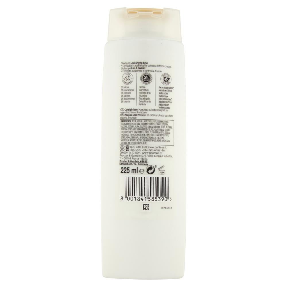 Pantene Pro-V Lisci Effetto Seta Shampoo 250 ml, , large