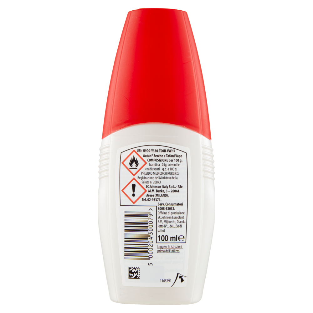 Autan Zecche e Tafani Vapo,  Spray Anti zecche e tafani, Insetto Repellente, 1 Flacone da 100 ml, , large