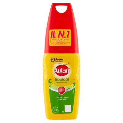 Autan Tropical Vapo Insetto Repellente e Antizanzare Comuni e Tropicali 100ml