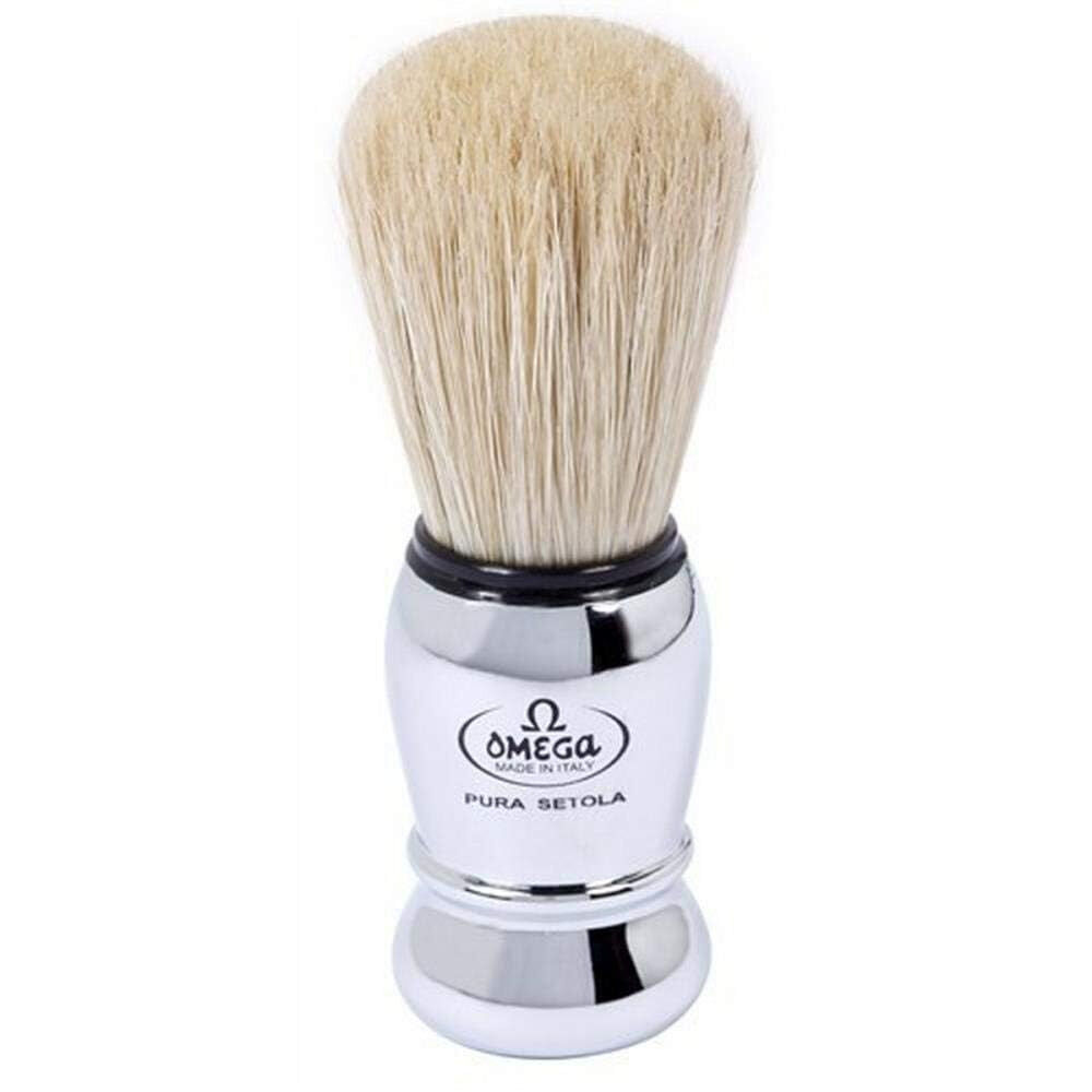 Omega pennello da barba 10029 professionale in pura setola per barbieri, , large