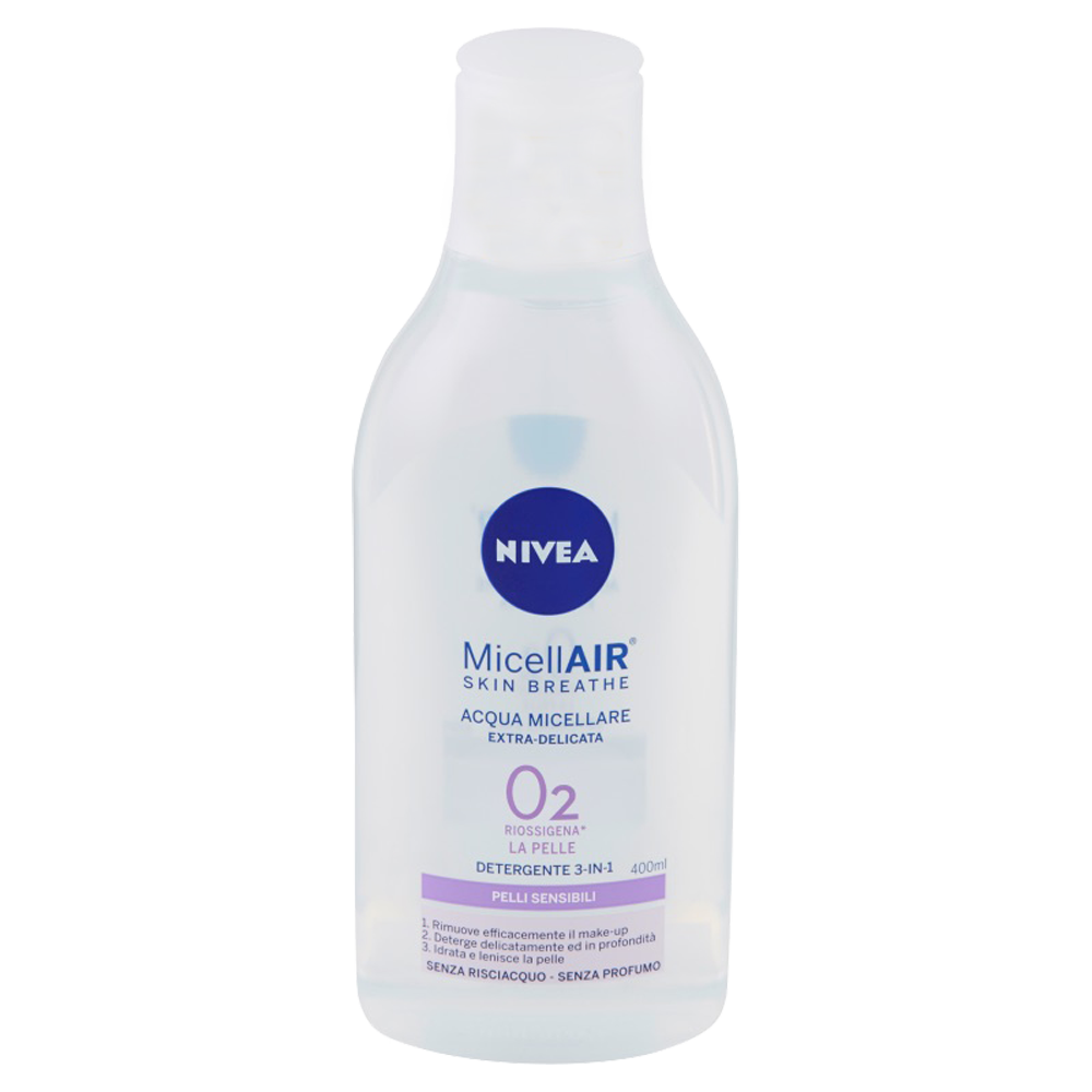 Nivea MicellAir Acqua Micellare Extra-Delicata 3in1 400 ml, , large