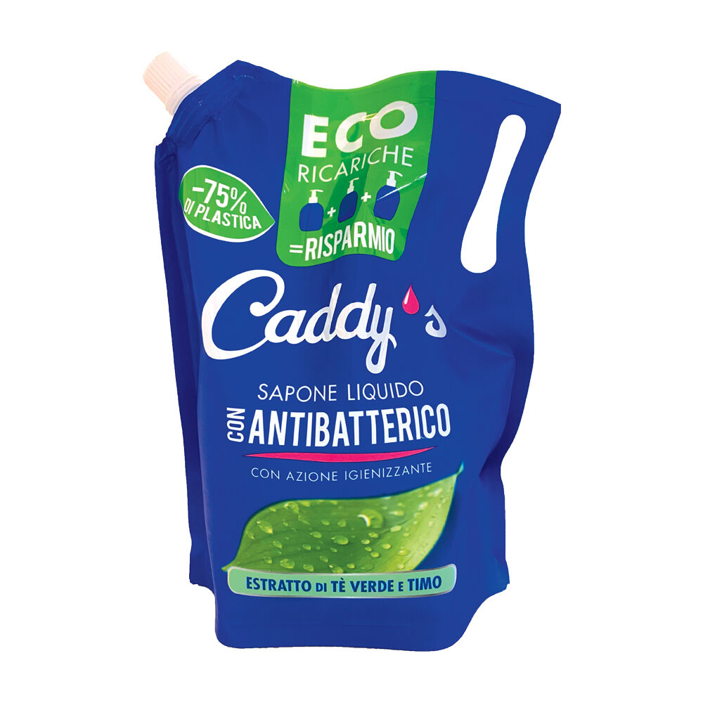Caddy's Sapone Liquido Antibattterico Ecoricarica 900 ml, , large