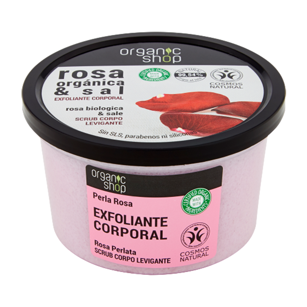 Organic Shop Rosa Biologica e Sale Scrub 250 ml - - - Immagine 1