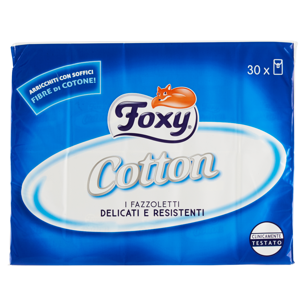 Foxy Cotton Fazzoletti 4 Veli 30 Pacchetti - -