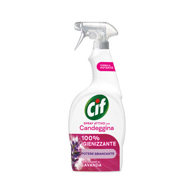 Cif Spray Attivo con Candeggina 100% Igienizzante Lavanda 650 ml