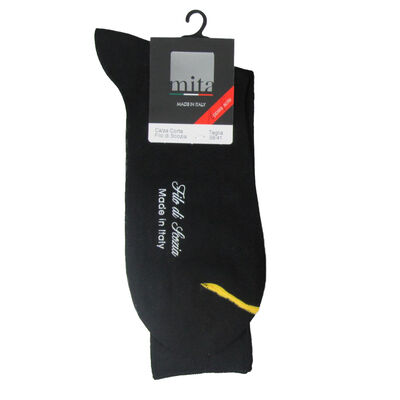 Mita Calza Lunga Filo di Scozia Nero 42/44