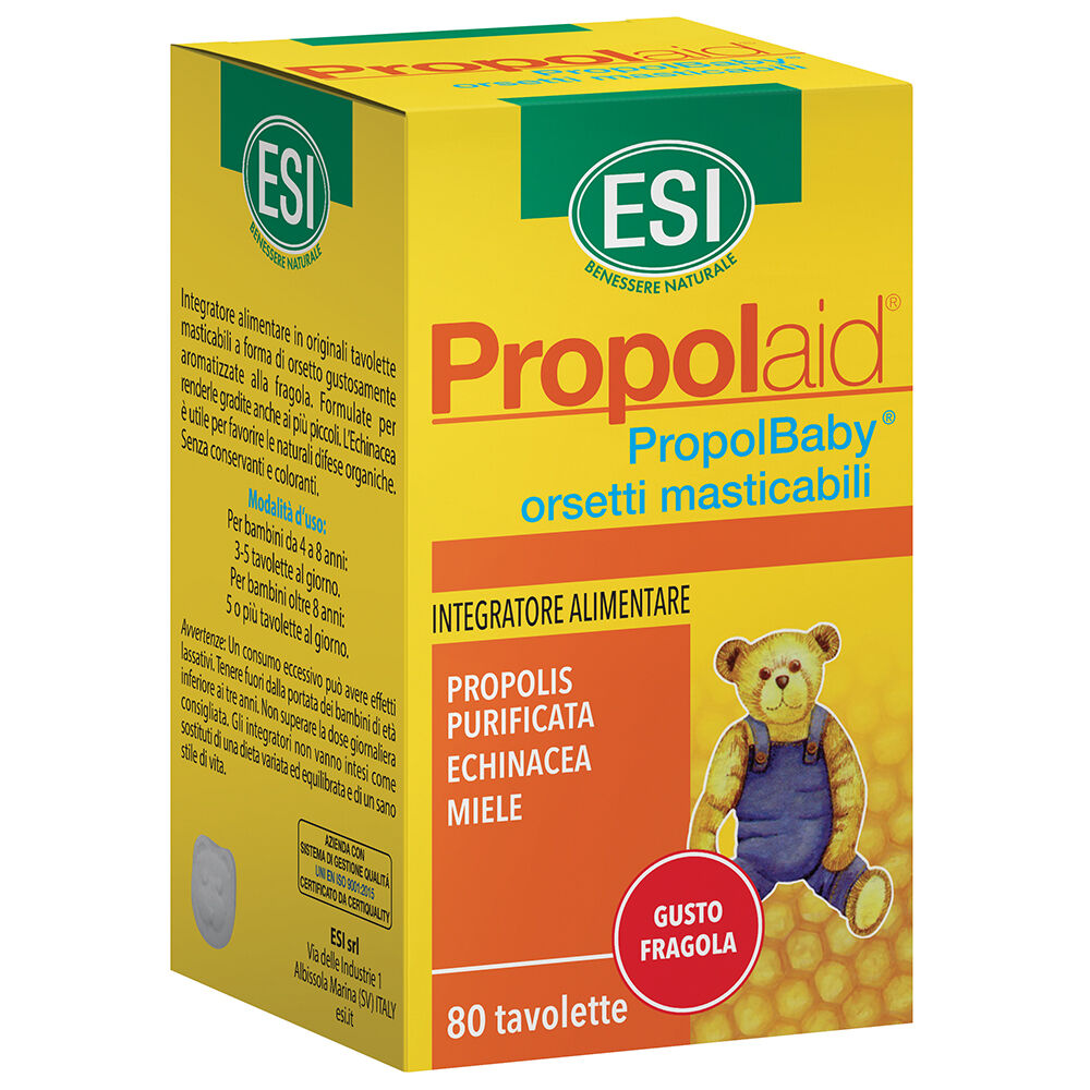 Propolaid Propolbaby 80 Orsetti Masticabili, , large