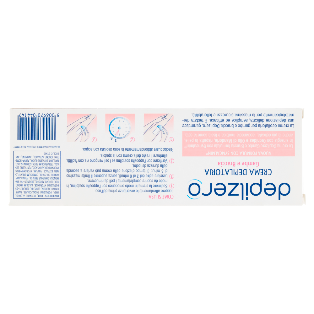 Depilzero Crema Depilatoria Gambe e Braccia 150 ml, , large