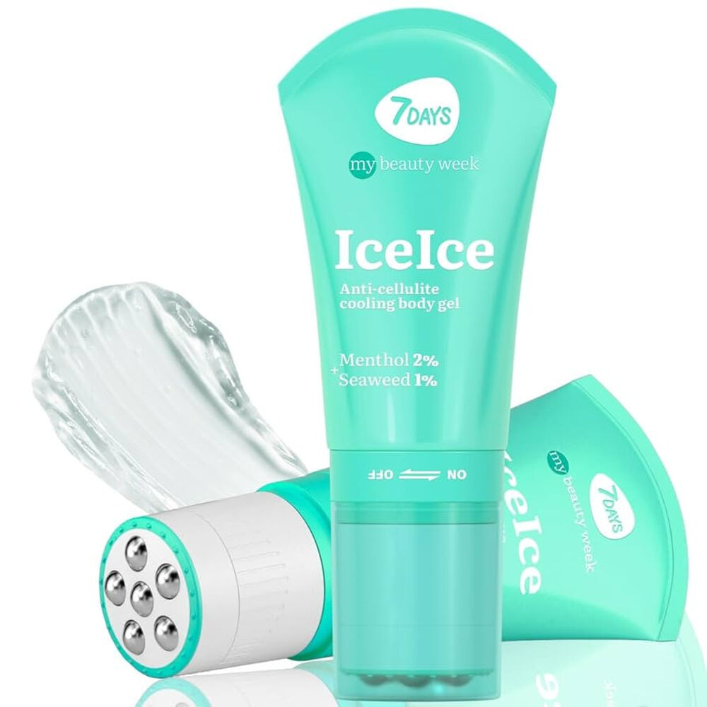7Days Crema Anticellulite Gel Corpo Rinfrescante con Massaggiatore 130 ml, , large