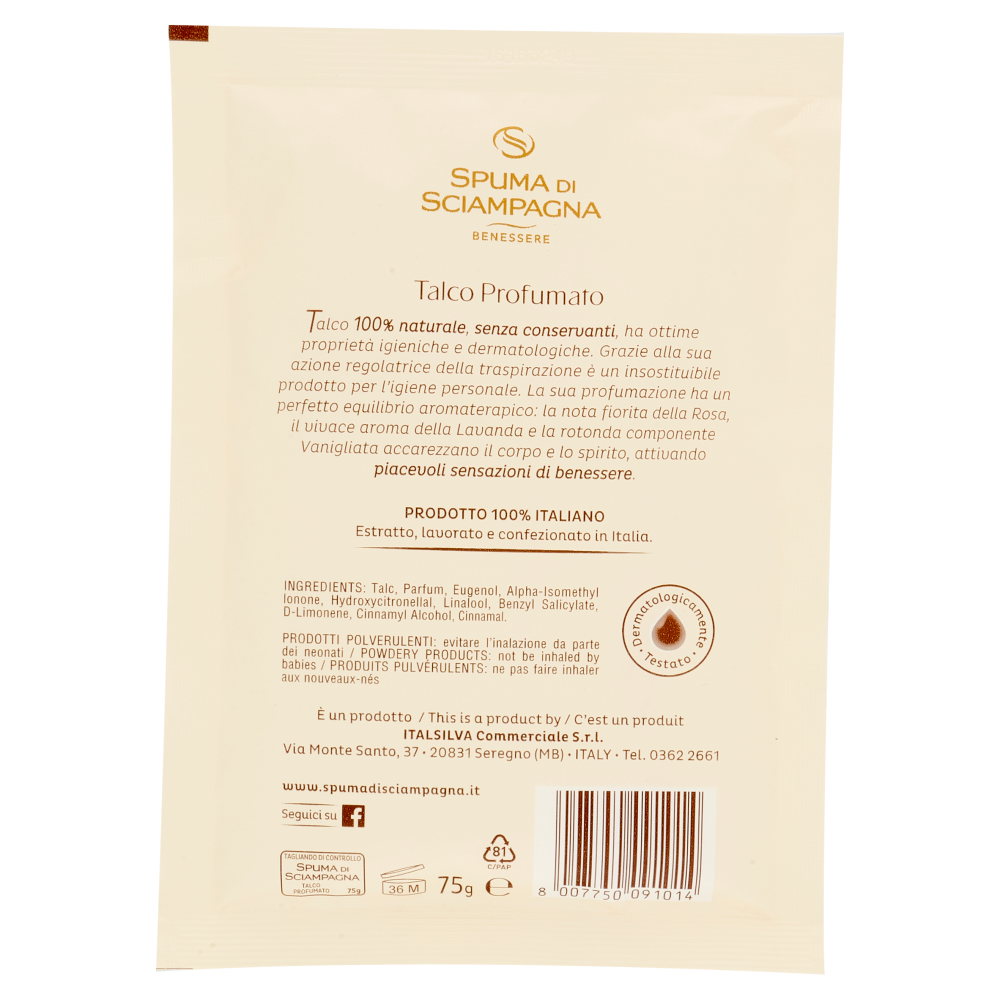 Spuma di Sciampagna Talco Busta 75ml, , large