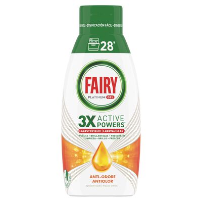 Fairy Platinum Gel Anti-Odore Agrumi 28 Lavaggi