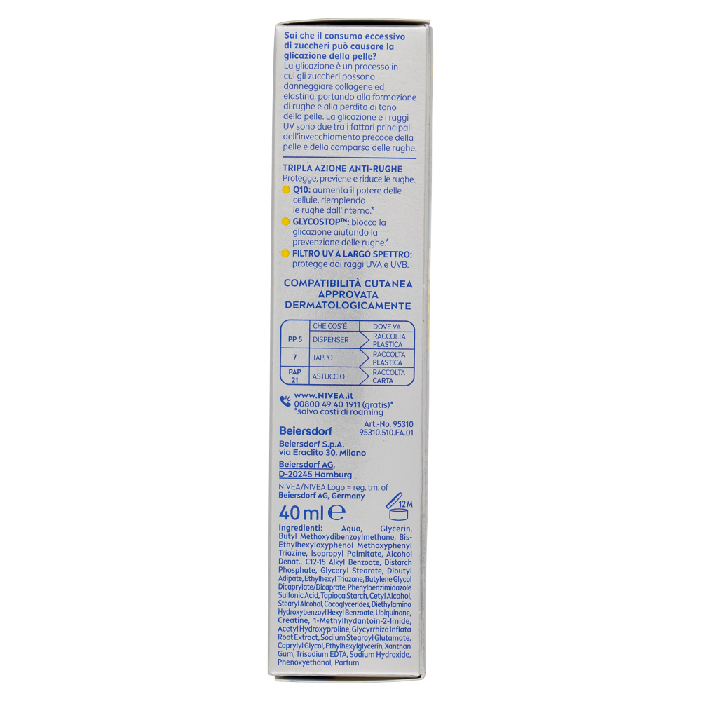 Nivea Q10 Anti-Rughe Expert SPF 50 Fluido UV Quotidiano 40 ml, , large