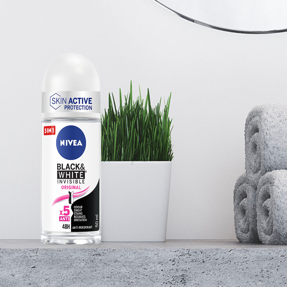 Nivea Invisible For Black & White Original Roll On 50 ml, , large