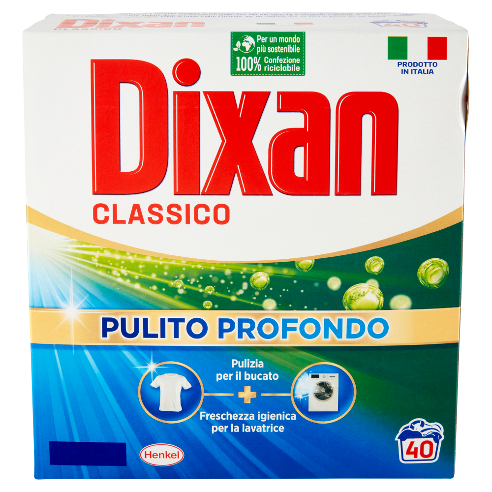 Dixan Detersivo Polvere Classico 40 Lavaggi - -